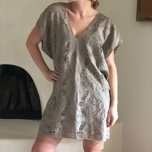 BCBG Maxazria Runway Neutral short dress Size L